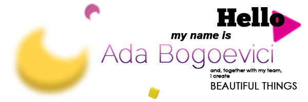 Ada Bogoevici :: Web and graphic designer